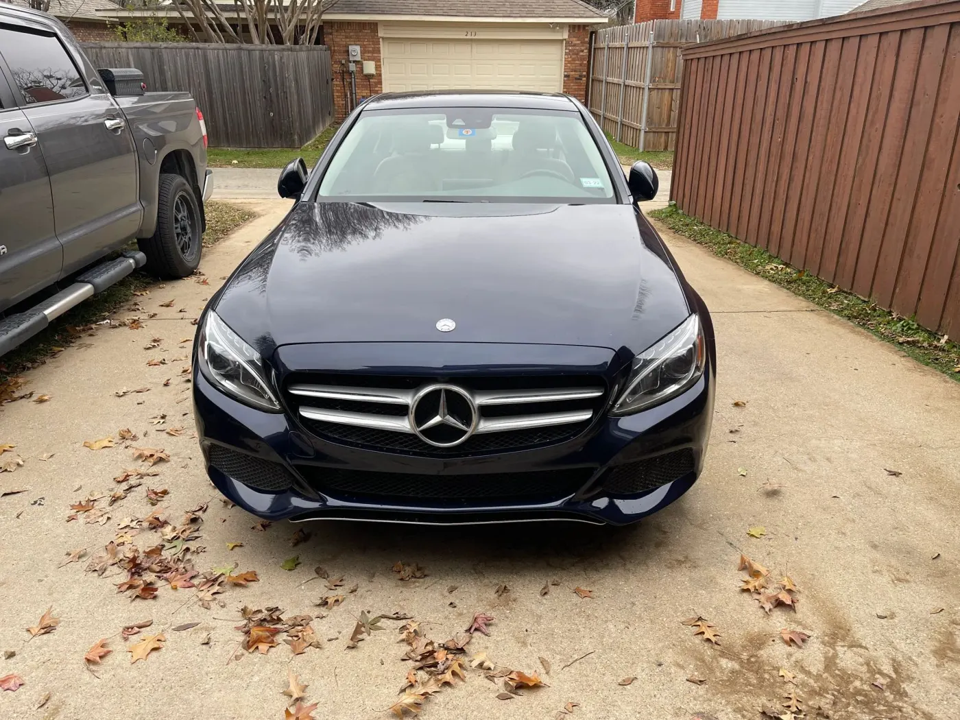 Black Mercedes-Benz sedan after service
